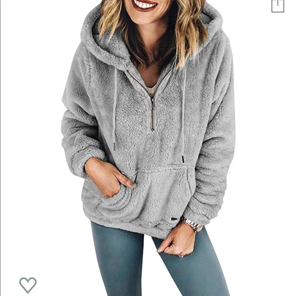 Sherpa sweater quarter zip